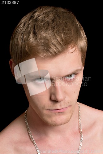 Image of moody young man