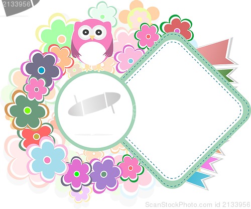 Image of Template greeting card, scrap illustration
