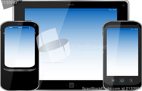 Image of Device set - smarphone and tablet pc set