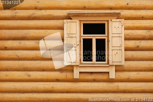 Image of Wooden window with shutter doors