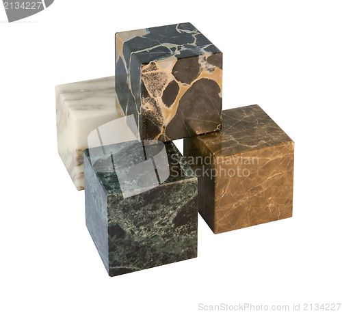 Image of stone cubes