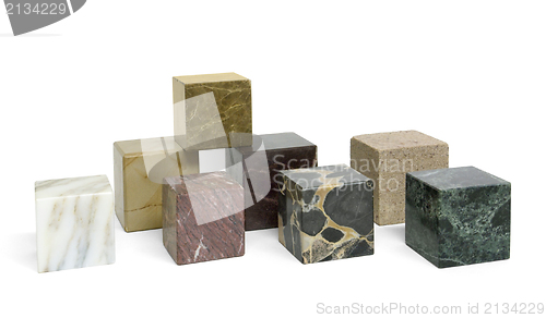Image of stone cubes