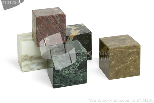 Image of stone cubes