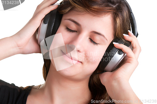 Image of Woman with Headphones