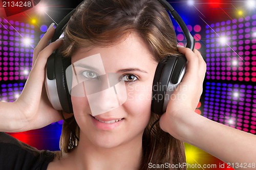 Image of Woman with Headphones