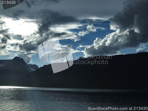 Image of Beautiful sky and storm clouds