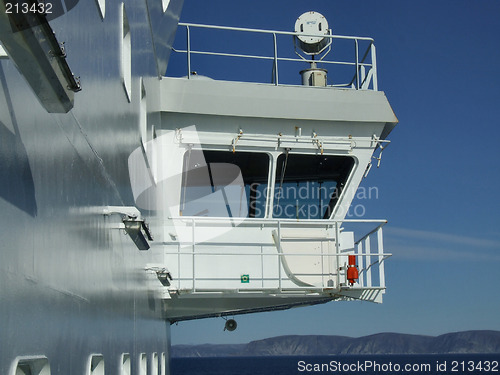 Image of Captain's deck on a cruise ship