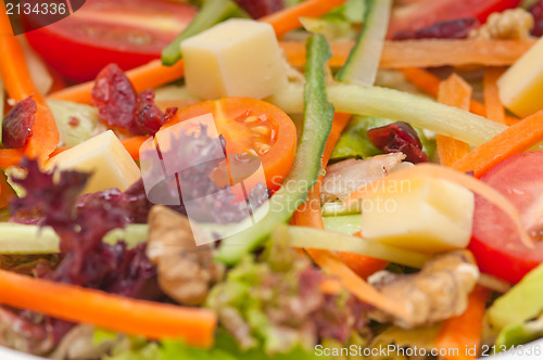 Image of Fresh colorful healthy salad