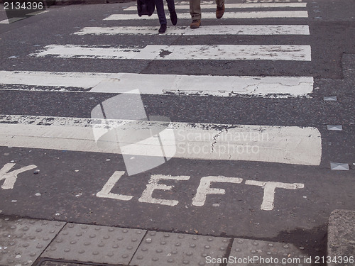 Image of Look Left sign