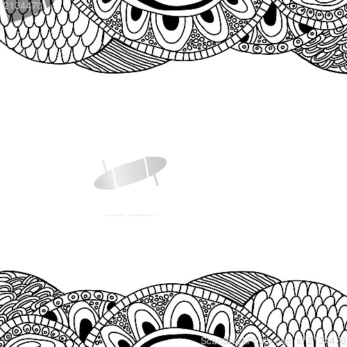 Image of Doodle background (black and white)