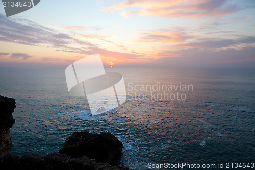 Image of Nazare sunset