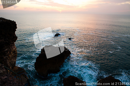 Image of Nazare sunset