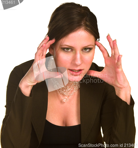 Image of Angry businesswoman