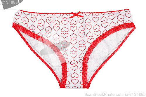 Image of nice women's panties isolated on a white background