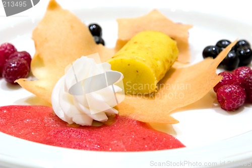 Image of Lemon Custard on a Tuile