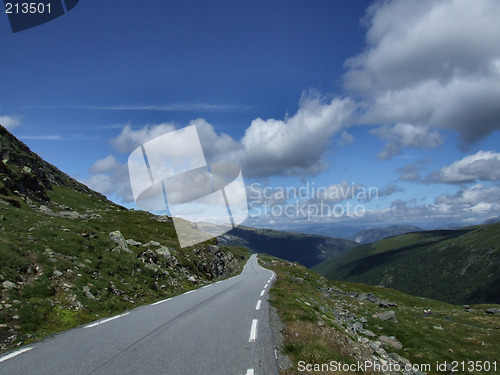 Image of Scenic touristic road in Scandinavia