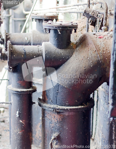 Image of the abandon factory on production of cement