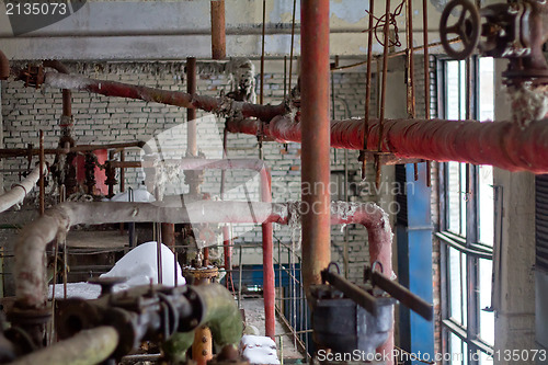 Image of the abandon factory on production of cement