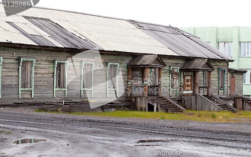 Image of barrack for prisoners from Soviet period