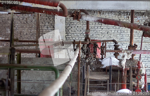 Image of the abandon factory on production of cement