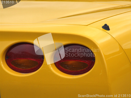 Image of New yellow sports car lamps