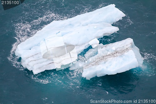 Image of Layered splinters of a glacier