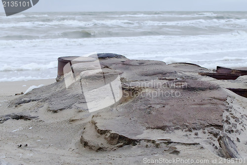 Image of  drums on Arctic coast