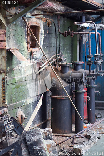 Image of the abandon factory on production of cement