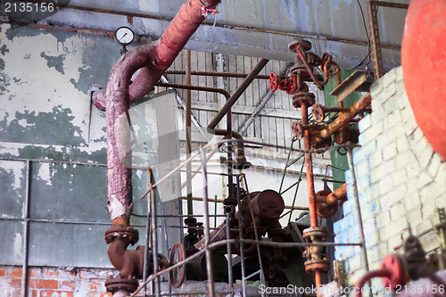 Image of the abandon factory on production of cement