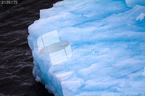 Image of A blue iceberg in the Arctic ocean