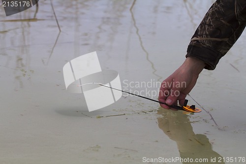 Image of spring fishing on collapsing ice