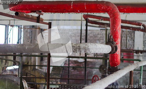 Image of the abandon factory on production of cement