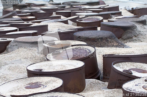 Image of  drums on Arctic coast