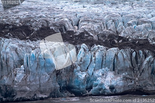 Image of death of a glacier at the Ice ocean
