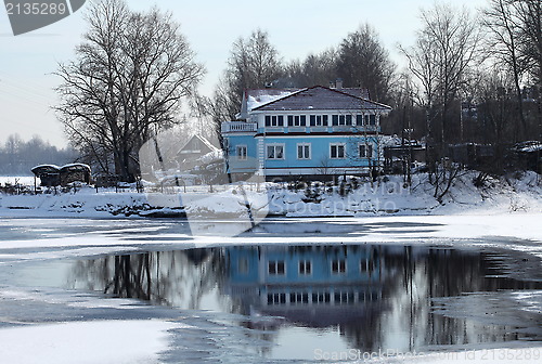 Image of House on the river bank 