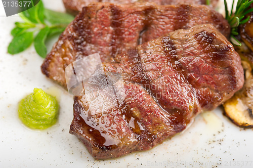 Image of grilled Kobe Miyazaky beef