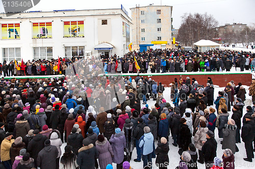 Image of Protest rally in Kandalaksha against rising utility rates