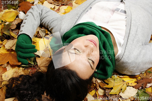 Image of Young female in the park 