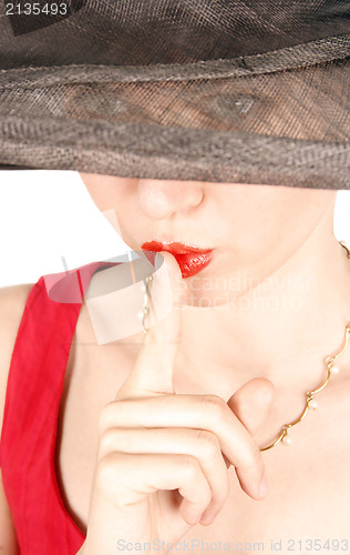 Image of Finger on lips