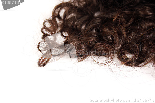 Image of Closeup of beautiful human hair 