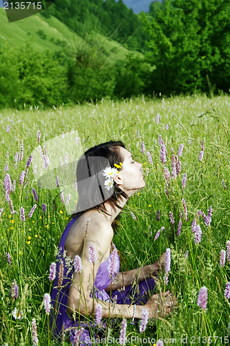 Image of Woman in the meadow