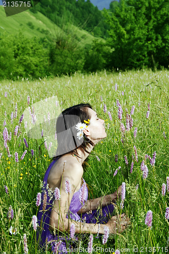 Image of Woman in the meadow