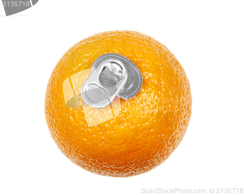 Image of Can of fresh orange juice 