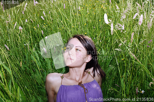 Image of Woman in the meadow