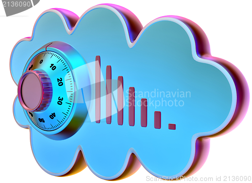 Image of Cloud computing and storage security concept