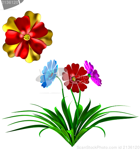 Image of 3D flowers