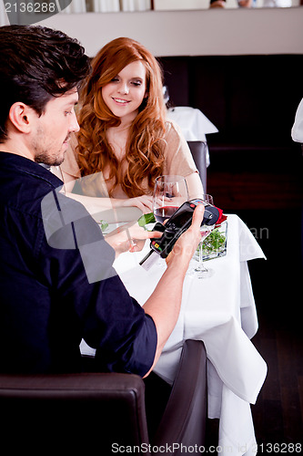 Image of cash free payment in a restaurant 