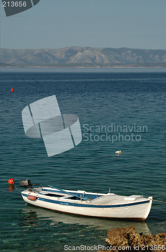 Image of old boat brac croatia