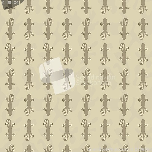 Image of Vector Seamless pattern with gecko