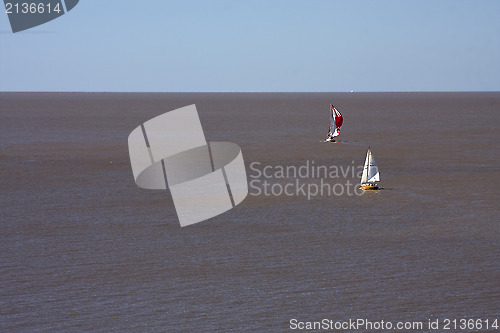 Image of ships  in rio de la plata